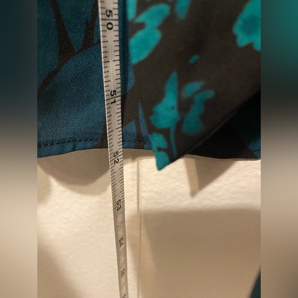 Cabi Women's Autumn Green Floral Button Dress Medium - Picture 13 of 16